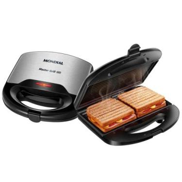 Imagem de Grill e Sanduicheira Master 127V 2 em 1 - Mondial S-20 - Cozinha Sandu