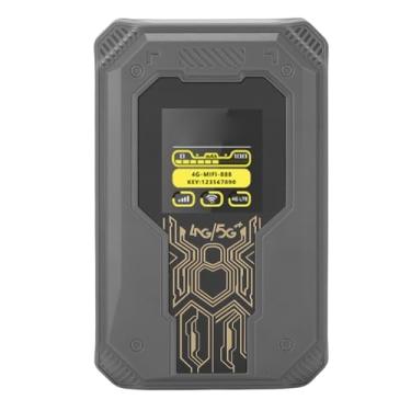 Imagem de EBTOOLS Hotspot Móvel 4G, Hotspot Wi-Fi Portátil, 300 Mbps, Suporta 8 Dispositivos Conectados, 4000 Mah, Exibição Da Hora, Slot Para Cartão Sim, Roteador Wi-Fi 4G Portátil