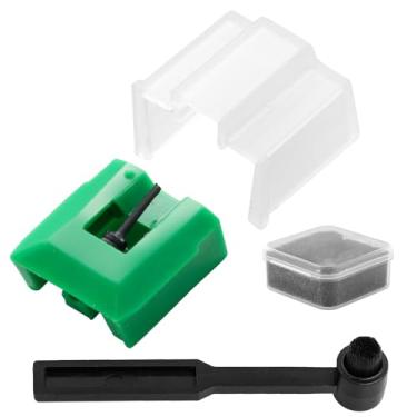 Imagem de Agulhas de gravação ATN95E compatíveis com toca-discos de vinil da série Audio-Technics AT-LP120X, agulha de substituição para toca-discos ATN95E com escova de limpeza Stylus