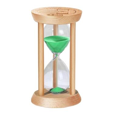 Imagem de Temporizador de areia de 5 minutos, pequeno relógio de areia de ampulheta de madeira de 5 minutos, Reloj De Arenai, ampulheta de vidro de hora para casa, escritório, decorativo, jogo, sala de aula