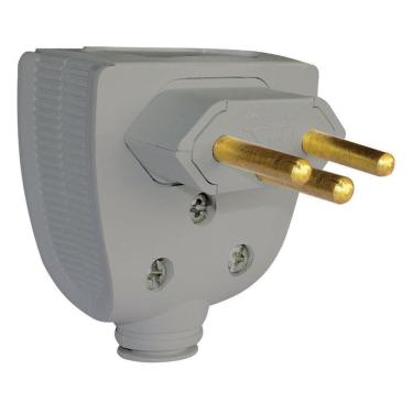 Imagem de Plugue Profissional Reforçado 2P+T 10 Ampères Cinza - 615872 - PIAL