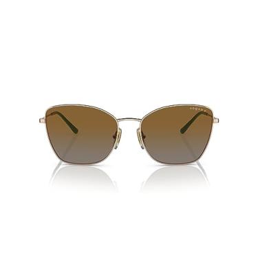 Imagem de Vogue Eyewear Óculos de sol femininos Vo4279s Butterfly, Marrom claro, X-Large