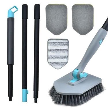 Imagem de Escova de limpeza de chuveiro MOSEN 3 em 1, lavador de banheira e azul