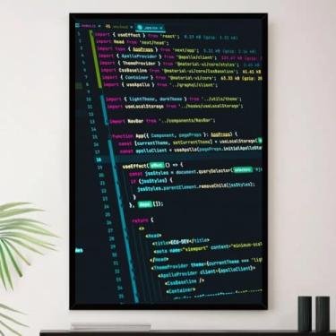 Imagem de Genérico, Quadro Tecnologia Internet Programação Decorativo A3 35x45cm