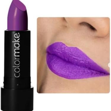 Imagem de Batom Roxo Halloween 3,5g – Cremoso para Maquiagem Artística ou Fantasia (ROXO)