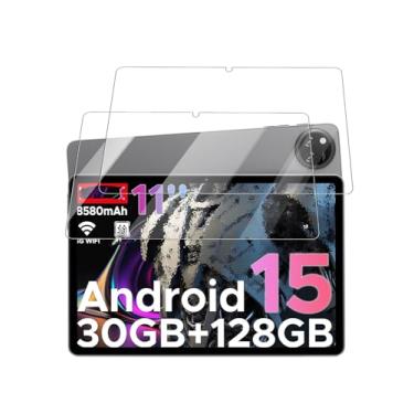 Imagem de Protetor de tela para tablet DOOGEE Tab A9 Pro+ Android 15 de 11 polegadas, película de vidro temperado 9H antiarranhões fácil de instalar, sem bolhas, pacote com 2