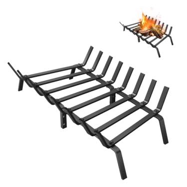 Imagem de SOFRON Grade de lareira, suporte de lenha de aço durável para queima eficiente, 76 cm