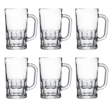 Imagem de Conjunto 6 Canecas Chopp Vidro 360Ml Class Home