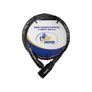 Imagem de Cadeado Moto 100Cmx18mm Chave Guepa - GUEPAR