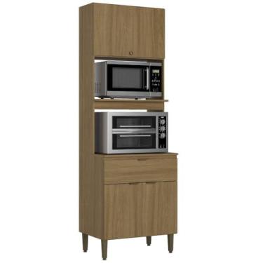 Imagem de Cozinha Modulada Completa 6 Peças, Thb Mag, Naturale com Off White