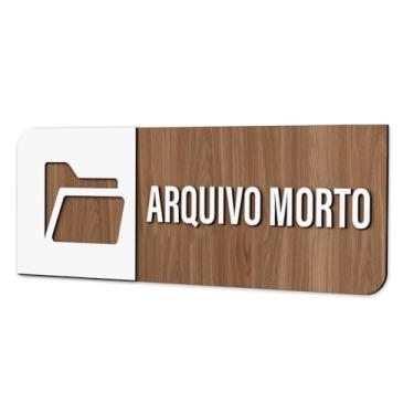 Imagem de Placa de Sinalização Indicativa - Arquivo Morto