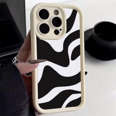 Imagem de MVVKKY Capa com estampa de zebra e treliça para Samsung A56 5G (para Samsung A56 5G/2)