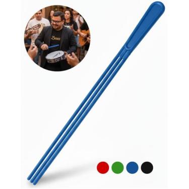 Imagem de Baqueta Tripla Para Tamborim Profissional Com 3 Hastes Zaidan's Percus