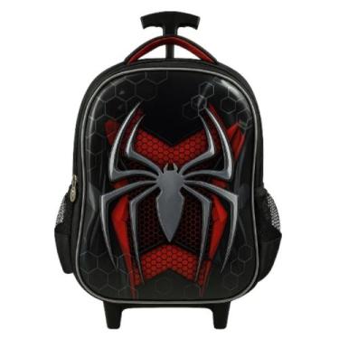 Imagem de Mochila Infantil Menino Escolar Com Rodas Resistente Preto - Lontchi
