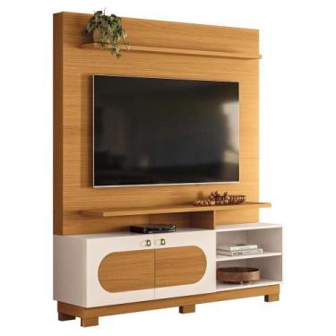 Imagem de Estante Home Theater Axis para TV até 60 - HB Móveis, Cinamomo/Off Whi