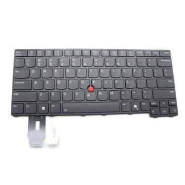 Imagem de Teclado de laptop para lenovo thinkpad l14 gen 5 p14s gen 5 5n21m37895 5n21m38124 5n21m38296 5n21m38521 eua inglês com retroiluminado preto novo