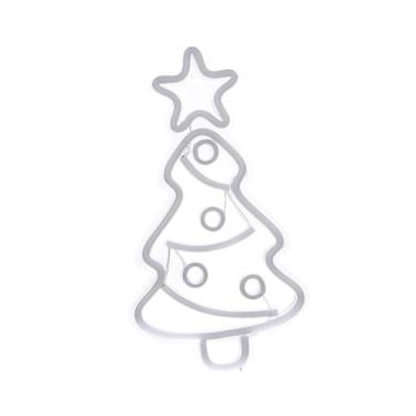 Imagem de Generic Letreiro de para árvore de Natal, luz noturna, decoração de parede, lâmpada LED de Natal para sala de estar festiva