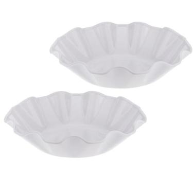 Imagem de Kit Duas Saladeiras de Melamina Flower 28 cm WECK