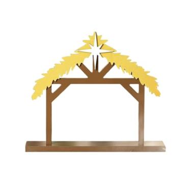 Imagem de Bothyi Decoração de mesa com cena de Natal, bandeja em camadas, decoração rústica de Natal, centro de mesa, casa de fazenda para cozinha, prateleira de mesa