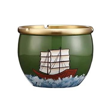 Imagem de Cinzeiro de ervas daninhas cinzeiro de cobre pintado à mão personalizado cinzeiro de cigarros para casa e escritório cinzeiro decorativo for o estúdio da sala de estar cinzeiros para cigarros