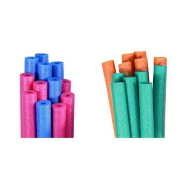 Imagem de Pacote com 12 unidades de macarrão de piscina Robelle e Pool Mate