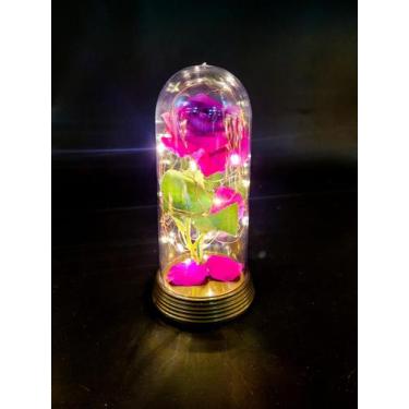 Imagem de Luminária A Rosa Encantada A Bela E A Fera O Pequeno Príncipe  Amor Li