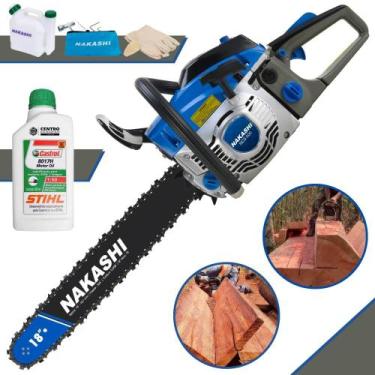 Imagem de Motorsserra Motosserra Motor Serra Nakashi NCS500 À Gasolina 2T 49,3cc