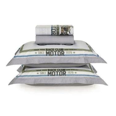 Imagem de Jogo De Cama Casal Motos 200 Fios Karsten