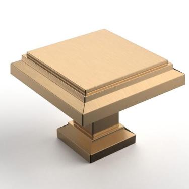 Imagem de Cabinet Knob Asidrama Champagne Bronze Zinc 3,2 cm, pacote com 5