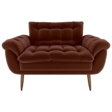 Imagem de Sofá Namoradeira Pequeno confortável 1,25 larg Xangai Matrix, VELUDO F