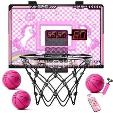 Imagem de Cesta de basquete interna para meninas, presentes de aniversário