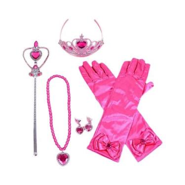 Imagem de Acessórios De Cosplay Da Princesa Frozen Anna Elsa Coroa Varinha Colar