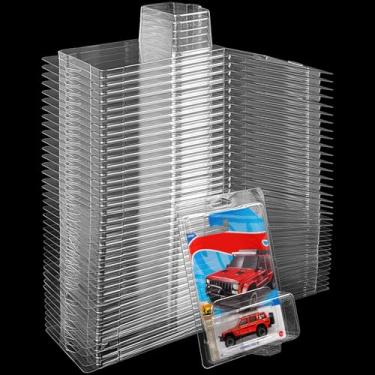 Imagem de 40 Pcs Clear Protector Cases Model Car Clamshell Cases Display Case Clear Protective Packs Car Blister Pack Covers Compatible with Hot-Wheels for Storage, 7.5 x 5 x 2 Inch