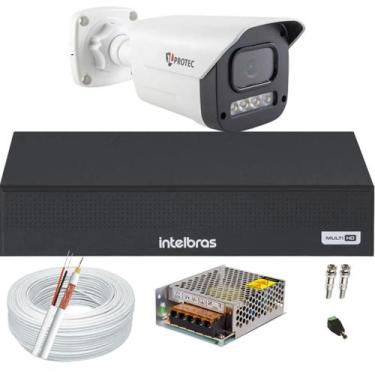 Imagem de Kit 1 Câmera 1080p Full Color C/Áudio Dvr Intelbras 4ch S/HD