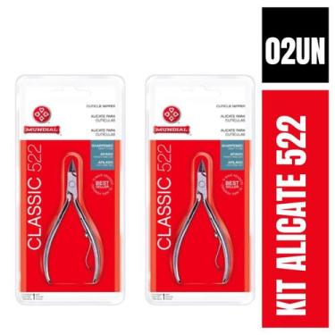 Imagem de Kit Alicate Mundial 522 Cúticula C/2