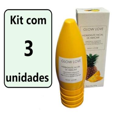 Imagem de -Kit Creme Glow Hidratante Facial Abacaxi Kc (3 un.) - Max Love