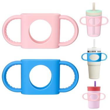 Imagem de Mity rain Suporte de copo compatível com copo infantil Owala - Copo infantil de silicone com alça dupla para Owala 340 g, para Zak 340 g 425 g, para Stanley 497 g, acessórios para copos infantis com