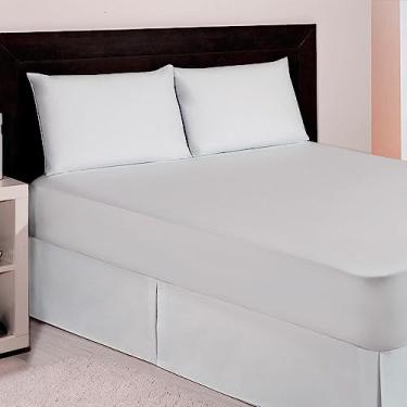 Imagem de Protetor De Colchão Impermeável Malha Casal Kacyumara Branco