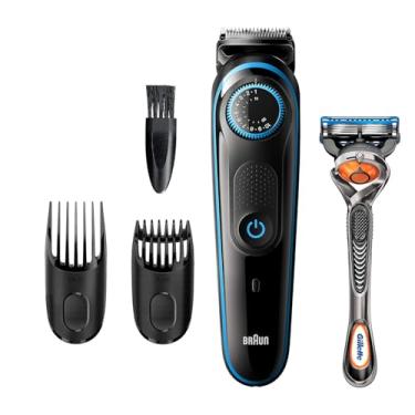 Imagem de Braun Aparador de barba BT5240, aparador de cabelo para homens, sem fio e recarregável com lâmina Gillette ProGlide