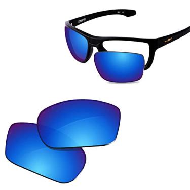 Imagem de Glintbay Lentes de óculos de sol de substituição 100% precisas para Wiley X Kingpin 60 mm - Espelhado azul gelo polarizado