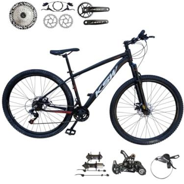 Imagem de Bicicleta Aro 29 Ksw Xlt 12 Velocidades Freio Hidraulico (PRETO/BRANCO/VERMELHO, 17)