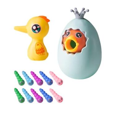 Imagem de Brinquedo de Galinha Magnética Classificador Ovos com Minhocas Banco Moedas para Bebê 3 em 1 Educacional e Criança Pequena Desenvolvimental Copo Giratório Jogo Pesca Coordenação -Motora Habilidades Fi