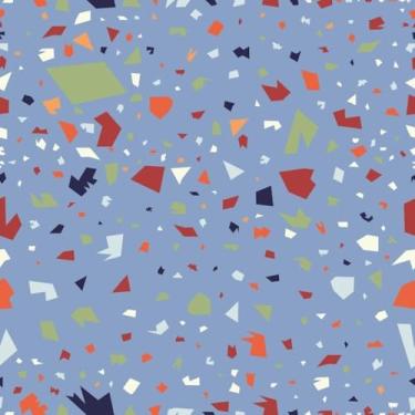 Imagem de Quadro Decorativo Abstrato Colorido com Padrão Seamless para Parede 30x30cm