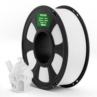 Imagem de DEEPLEE Filamento PETG PRO 1,75 mm, branco, 1 kg, filamentos de impressora 3D PETG de 1,75 mm, maior resistência e resistência ao clima, adequado para a maioria das impressoras 3D FDM