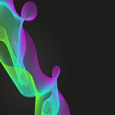 Imagem de Quadro Decorativo Abstrato Colorido Arte Moderno para Parede 50x50cm