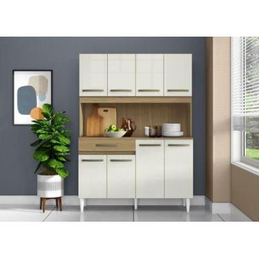 Imagem de Armário de Cozinha Compacta Cleo 8 Portas - Aramoveis