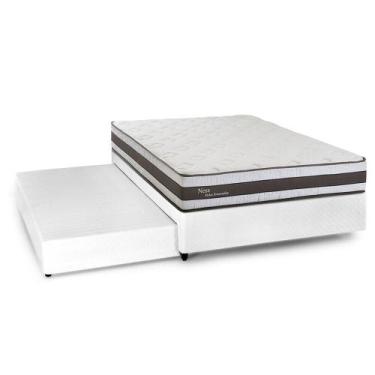Imagem de Bicama Box Casal com Cama Auxiliar Herval Ness, Molas Ensacadas, 58x13