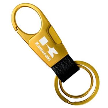 Imagem de Chaveiro Para Kawasaki Mosquetão Ninja Z900Versys B Dourado - Lualki S