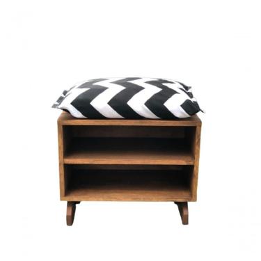 Imagem de Sapateira Puff Preto E Branco