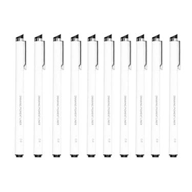 Imagem de Canetas Fineliner de tinta preta 10 unidades Premium à prova d'água Fadeless de alta suavidade Micro canetas para artistas Desenho Esboço Design de assinatura Escrita de escritório